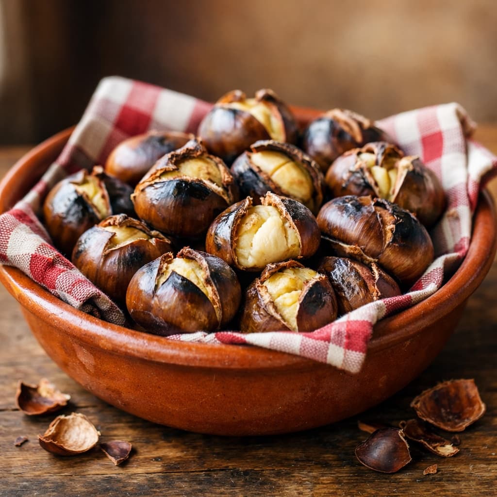 Castanhas na Air Fryer